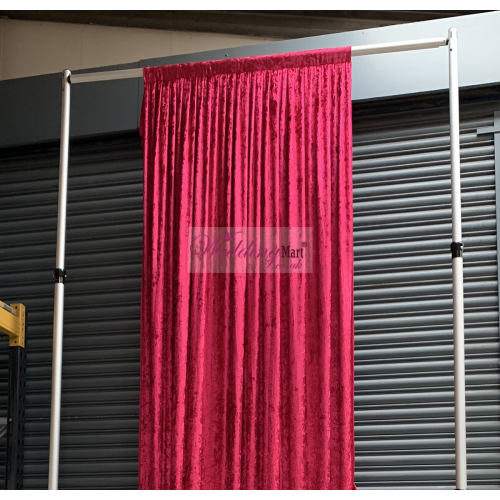 4m Velvet Grecian Wedding Backdrop Stage Panels - Red