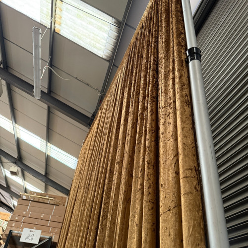 1m (w) x 4m (h) Velvet Backdrop Overlay Panel - Dark Gold – Wholesale Velvet Overlays for Wedding Decorators | WeddingMart