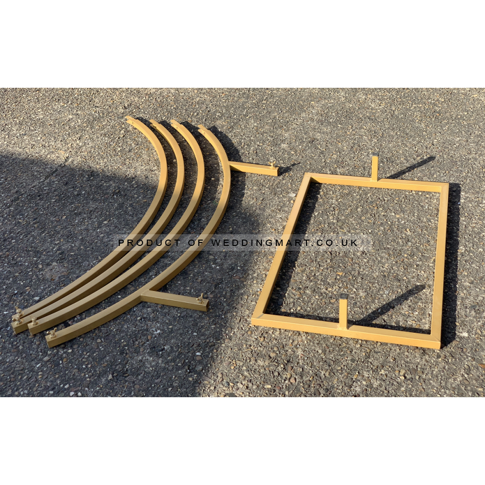 180cm Budget Wedding Floral Backdrop Hoop - GOLD