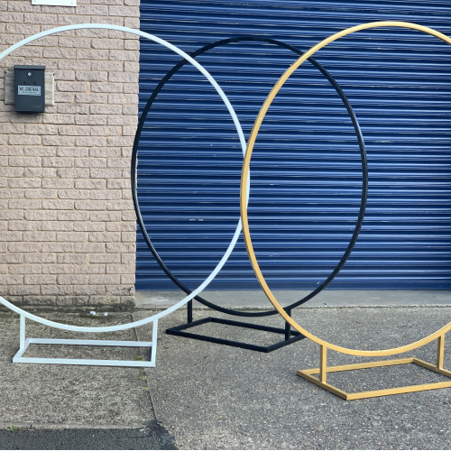 180cm Budget Wedding Floral Backdrop Hoop - GOLD – Wholesale Hoops for Wedding Decorators | WeddingMart