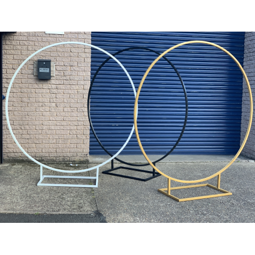 180cm Budget Wedding Floral Backdrop Hoop - GOLD