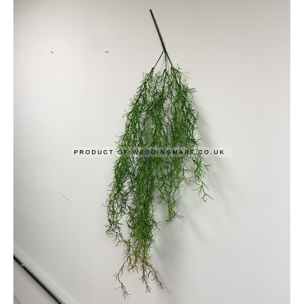 80cm 3 Branch Artificial Asparagus Spray - Light Green