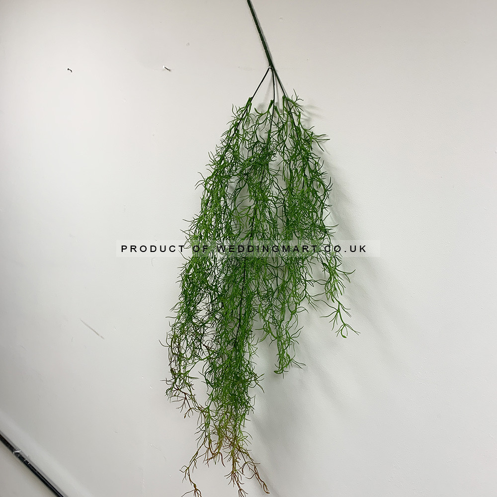 80cm 3 Branch Artificial Asparagus Spray - Light Green