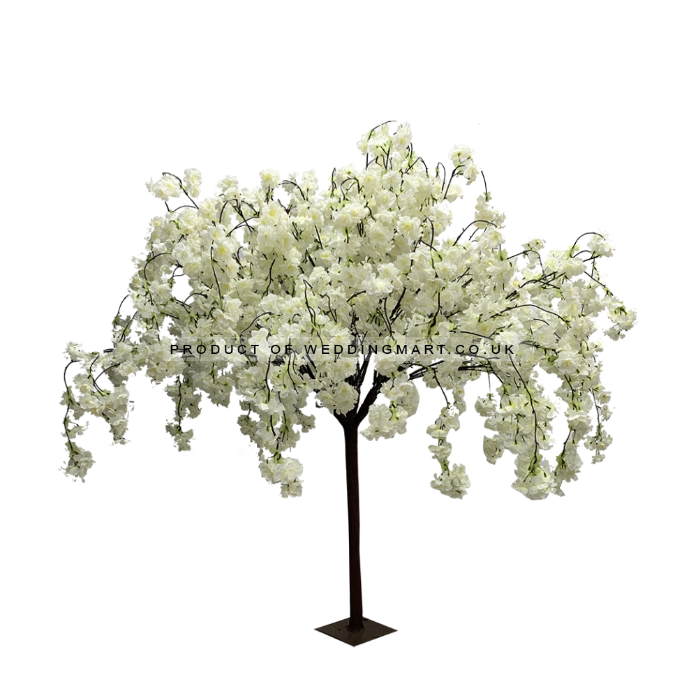 130cm Deluxe Weeping Cherry Blossom Tree - Ivory