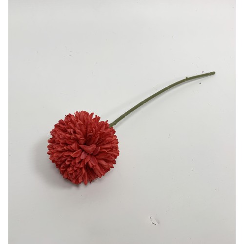 Artificial Chrysanthemum Mums Ball - Red
