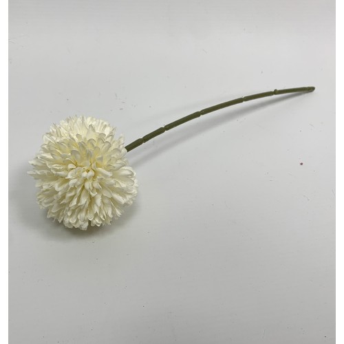 Artificial Chrysanthemum Mums Ball - Ivory