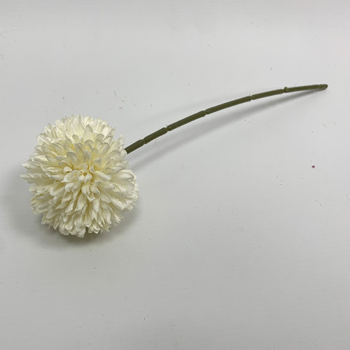 Artificial Chrysanthemum Mums Ball - Ivory
