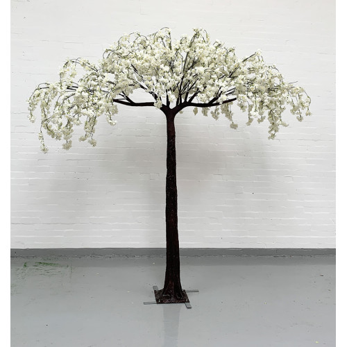 200cm Umbrella Weeping Blossom Tree - Ivory