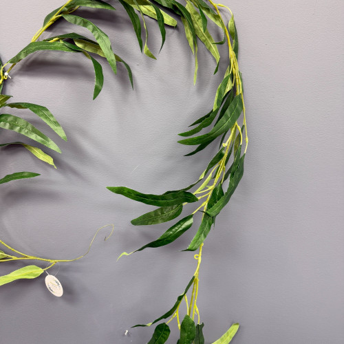 180cm Long Leaf Willow Tree Vine Greenery Garland – Wholesale Garlands for Wedding Decorators | WeddingMart