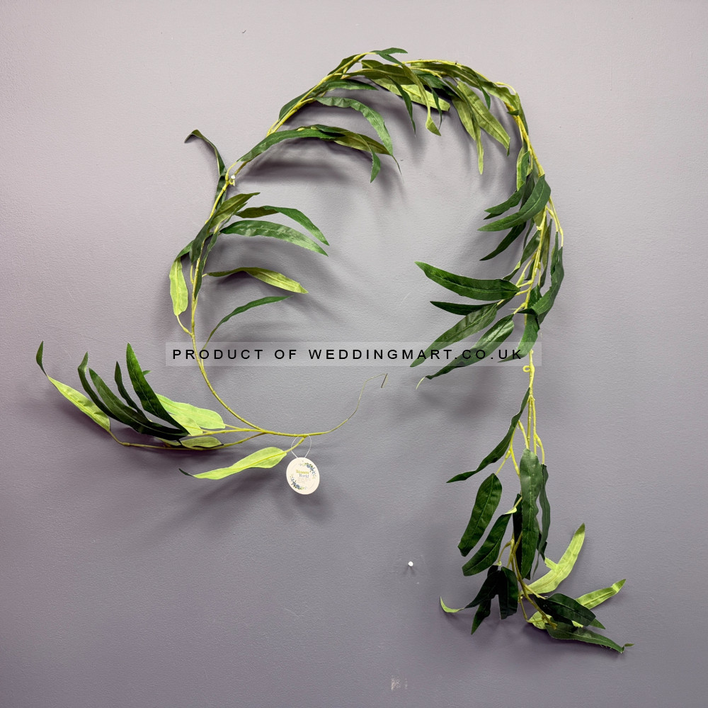 180cm Long Leaf Willow Tree Vine Greenery Garland