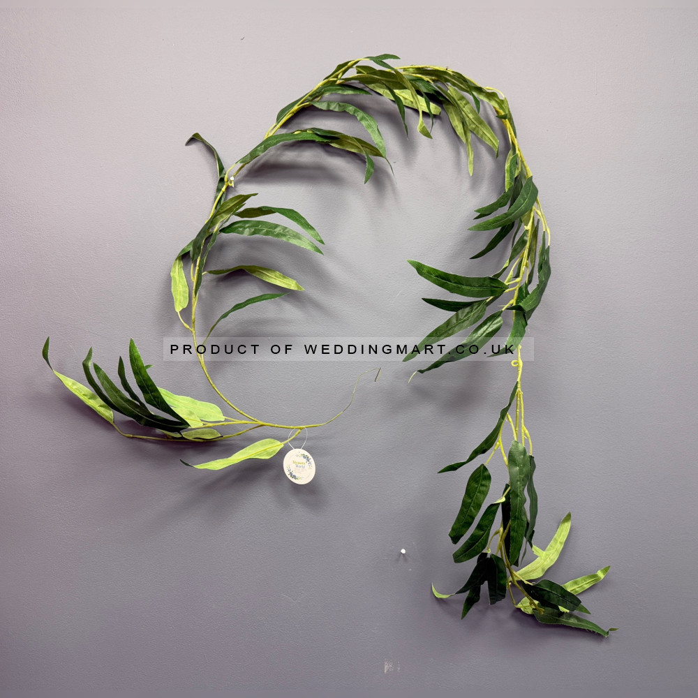 180cm Long Leaf Willow Tree Vine Greenery Garland