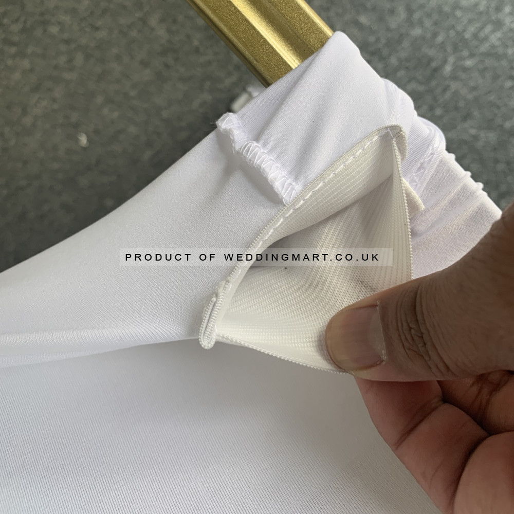 IVORY Premium Spandex Chair Covers - FLAT FRONT – Wholesale Premium Chair Covers for Wedding Decorators | WeddingMart