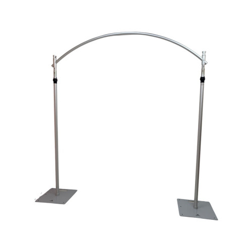 Silver pipe and drape round arch kit 210cm crossbar frame