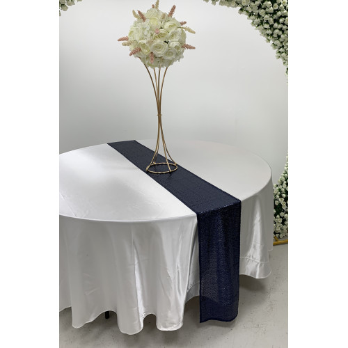 Navy Blue Sequin Table Runners