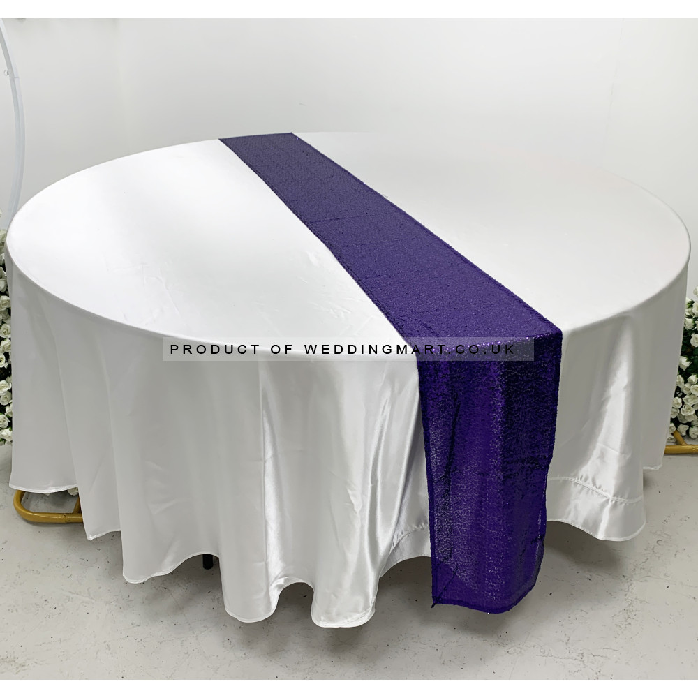 Purple Sequin Table Runners