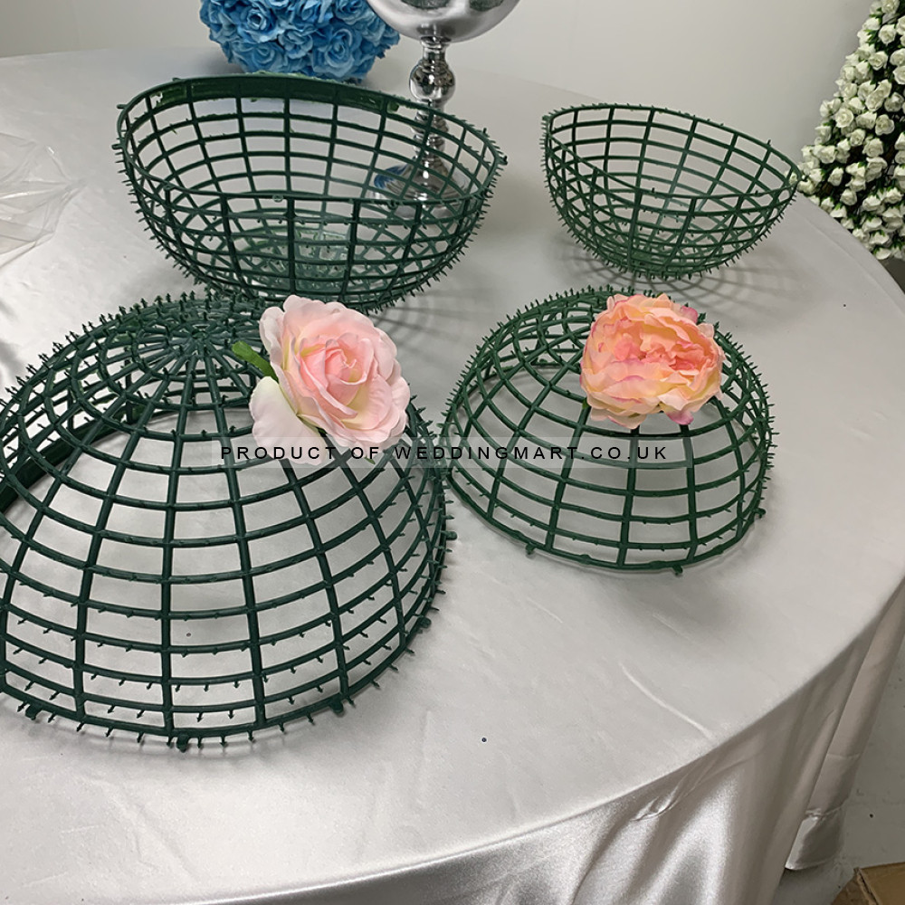 40cm Round Plastic Base for Flower Ball Base – Wholesale Plastic Bases for Wedding Decorators | WeddingMart
