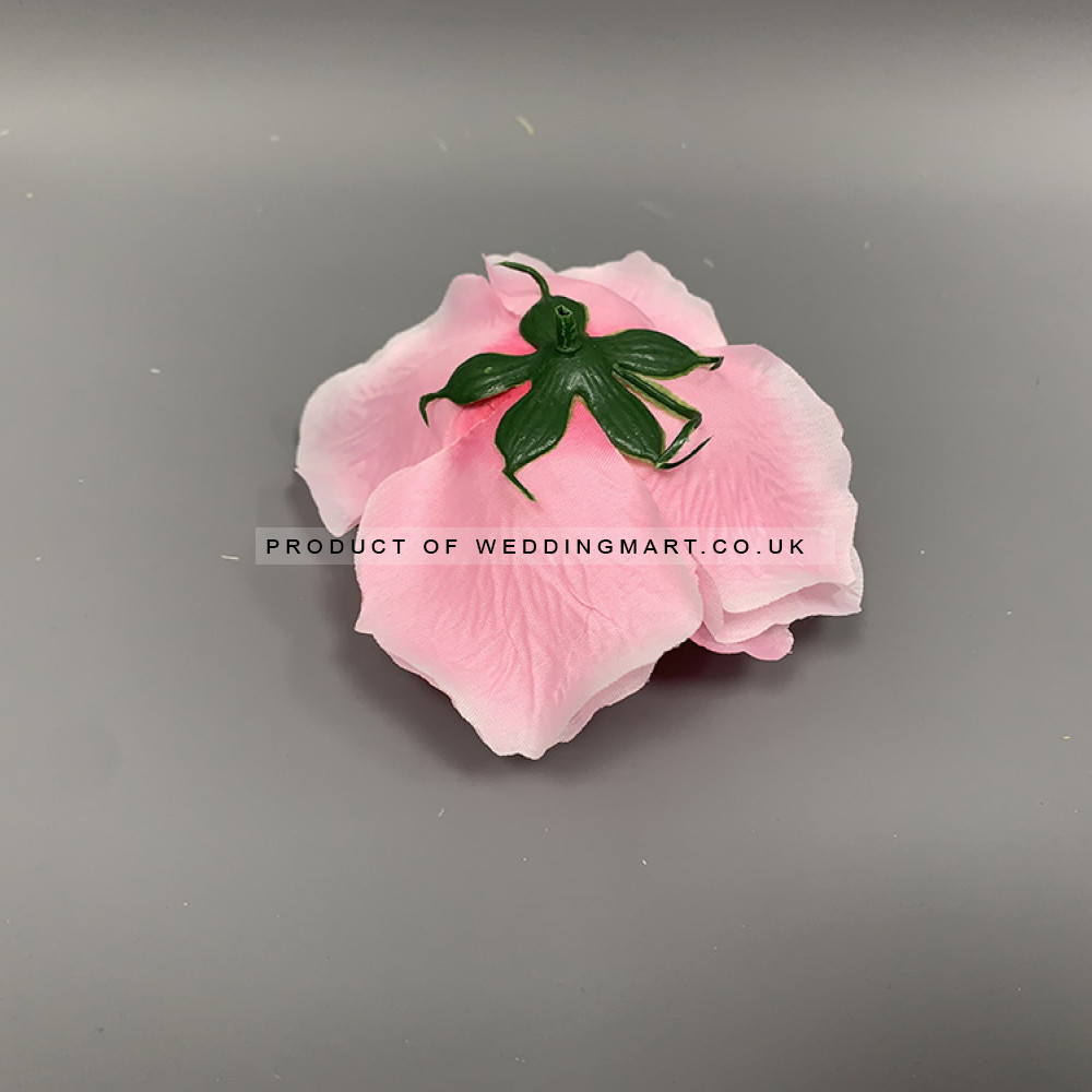 Artificial Pink French Rose Heads - Pack of 12 – Wholesale French Roses for Wedding Decorators | WeddingMart