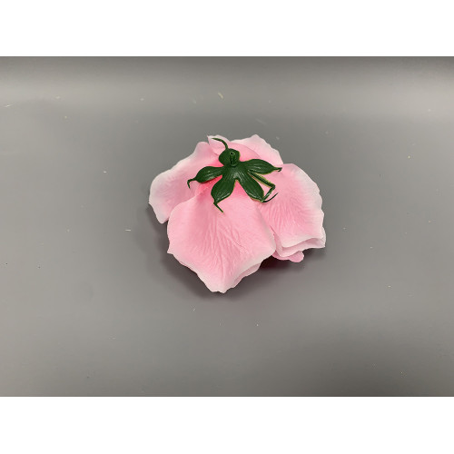 Artificial Pink French Rose Heads - Pack of 12