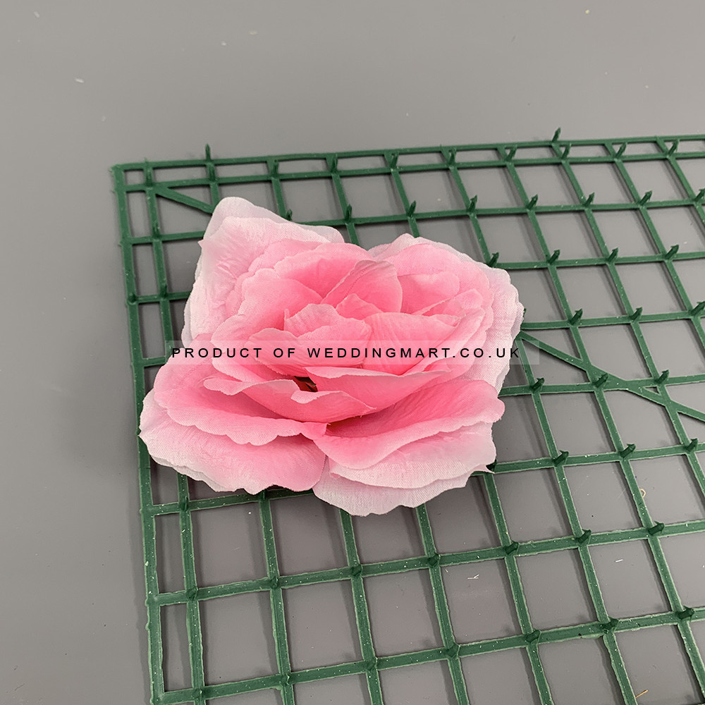 Artificial Pink French Rose Heads - Pack of 12 – Wholesale French Roses for Wedding Decorators | WeddingMart