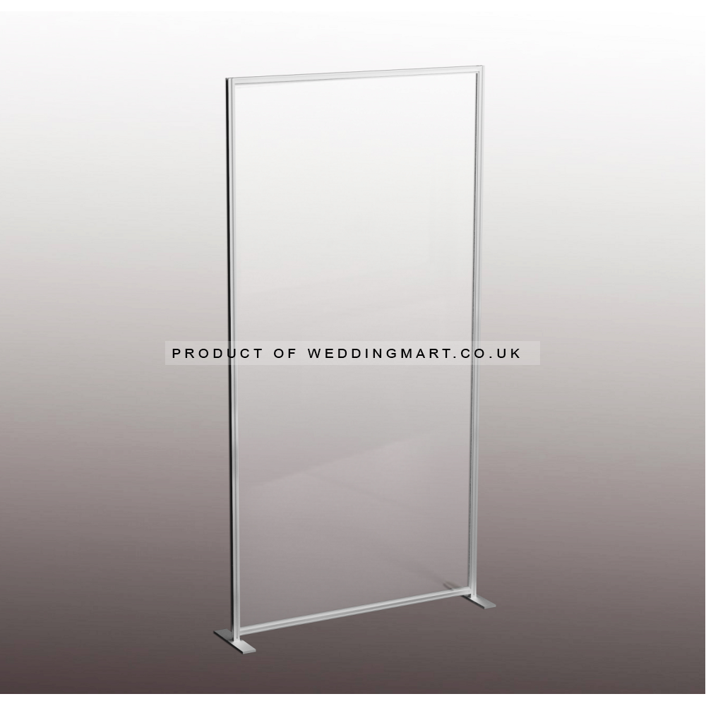 Free Standing Partition Perspex Screen for Saloon and Hair Dressers