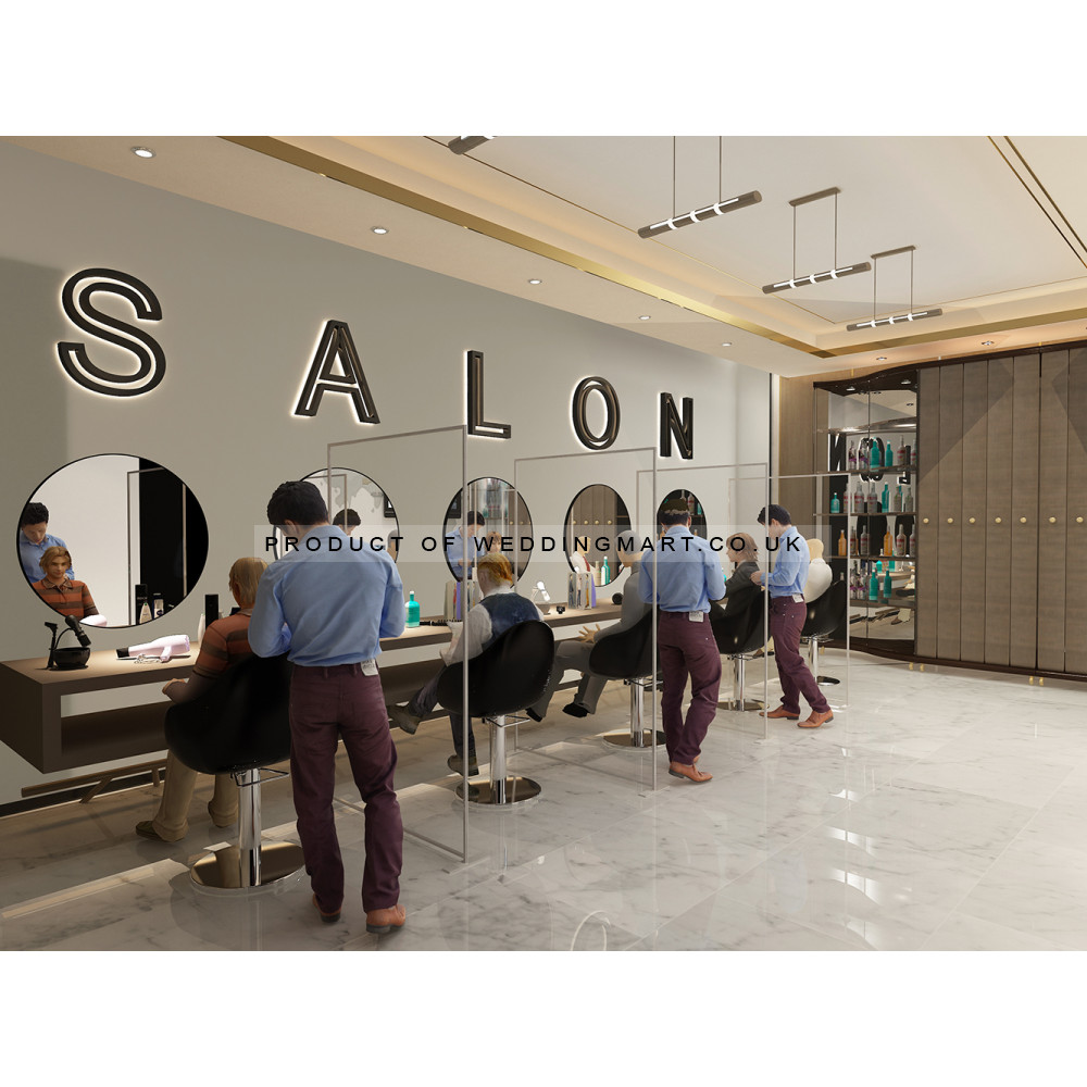 Free Standing Sneeze Guard Screen for Salon and Hair Dressers