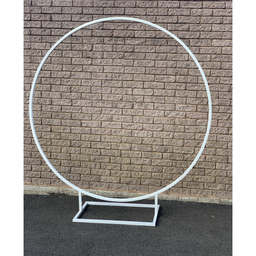 180cm Budget Wedding Floral Backdrop Hoop - WHITE  [B GRADE - CLEARANCE]