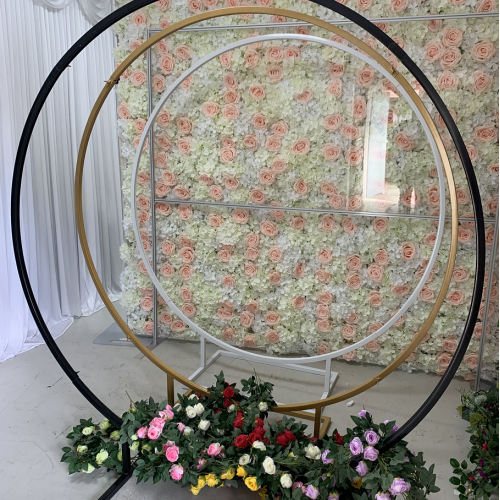 180cm Budget Wedding Floral Backdrop Hoop - BLACK – Wholesale Hoops for Wedding Decorators | WeddingMart