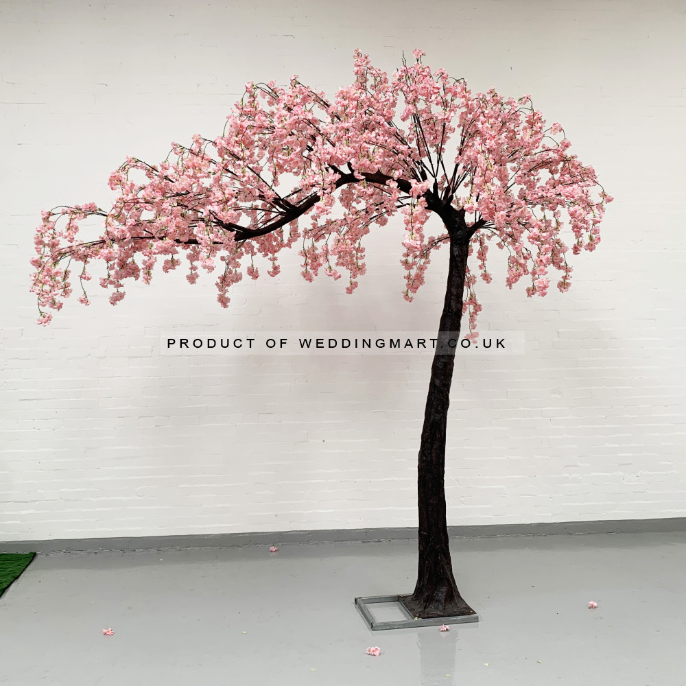 3.1m Artificial Weeping Cherry Blossom Canopy  Arch Tree - Pink – Wholesale Canopy Arch Trees for Wedding Decorators | WeddingMart