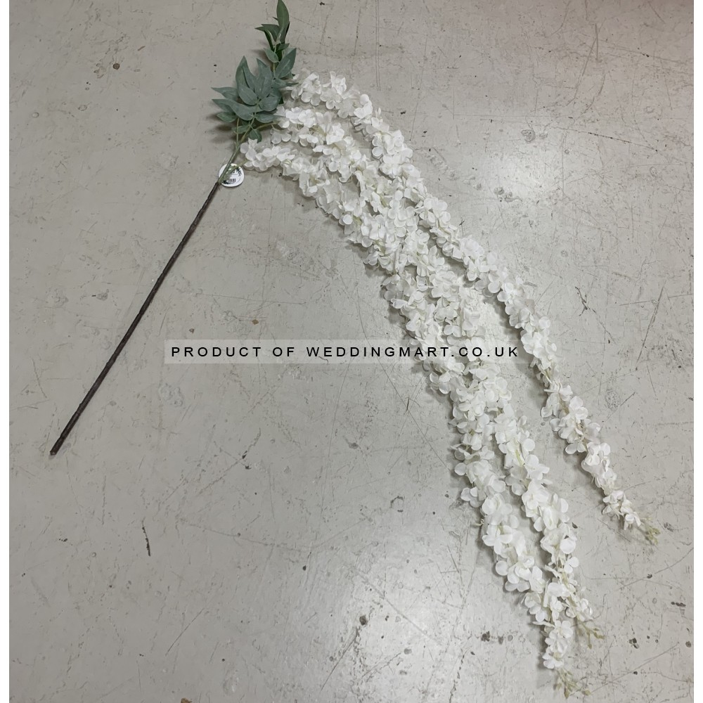 110cm 3 Branches White Hydrangea Trailing Bush