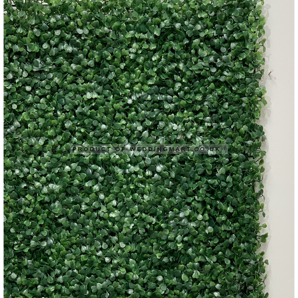 Premium Quality Outdoor UV Protected Boxwood Topiary Hedge Wall Panel - Dark Green