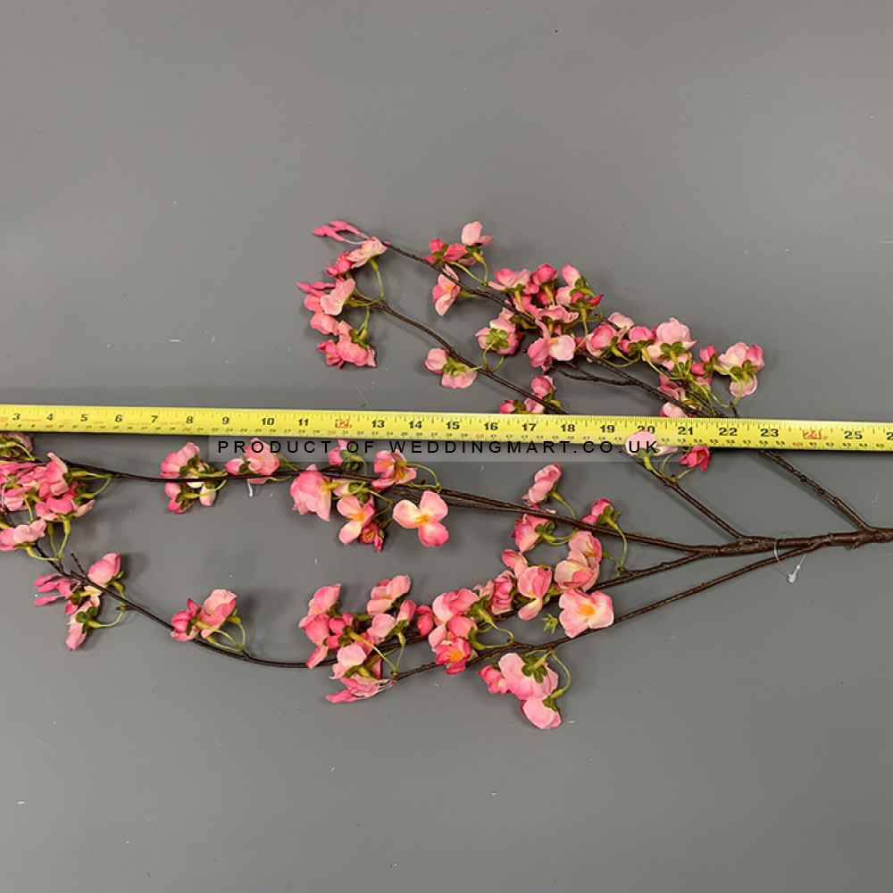 110cm Dwarf Weeping Cherry Blossom Branch - Dark Pink – Wholesale Blossom Branches for Wedding Decorators | WeddingMart