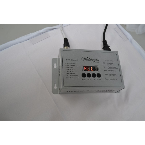 6Mx4M White LED Star light Wedding Backdrop - ICE WHITE LEDs