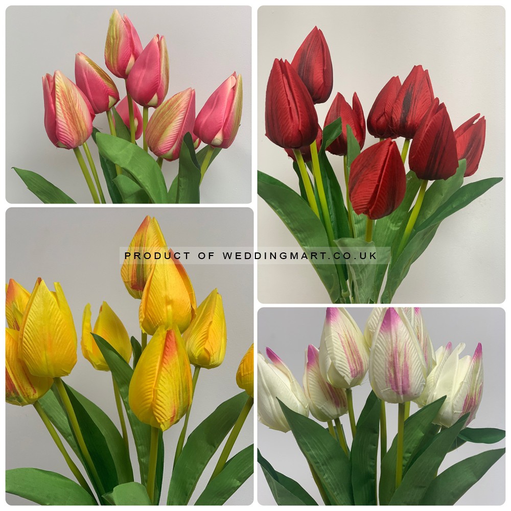 High Quality Realistic Faux Artificial Tulips