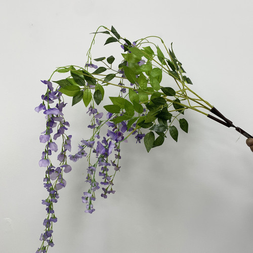 130cm Delux Weeping Wisteria Tree with Interchangable Branches - Purple – Wholesale Cherry Blossom Tree Centrepieces for Wedding Decorators | WeddingMart