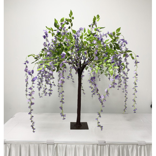 130cm Delux Weeping Wisteria Tree with Interchangable Branches - Purple