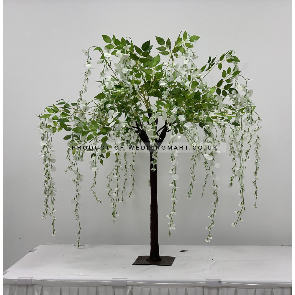 130cm Delux Weeping Wisteria Tree with Interchangable Branches - Ivory