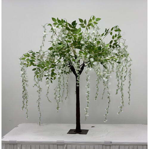 130cm Delux Weeping Wisteria Tree with Interchangable Branches - Ivory
