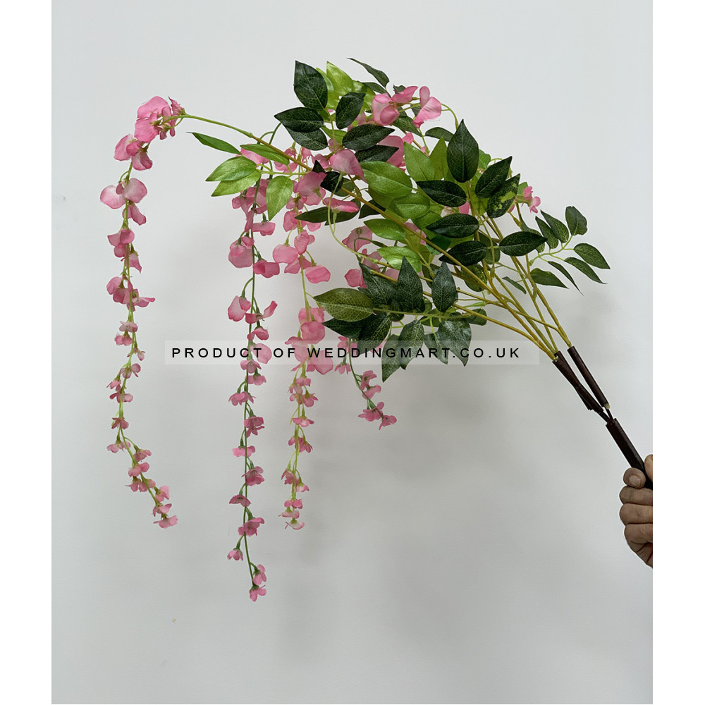 130cm Delux Weeping Wisteria Tree with Interchangable Branches - Pink