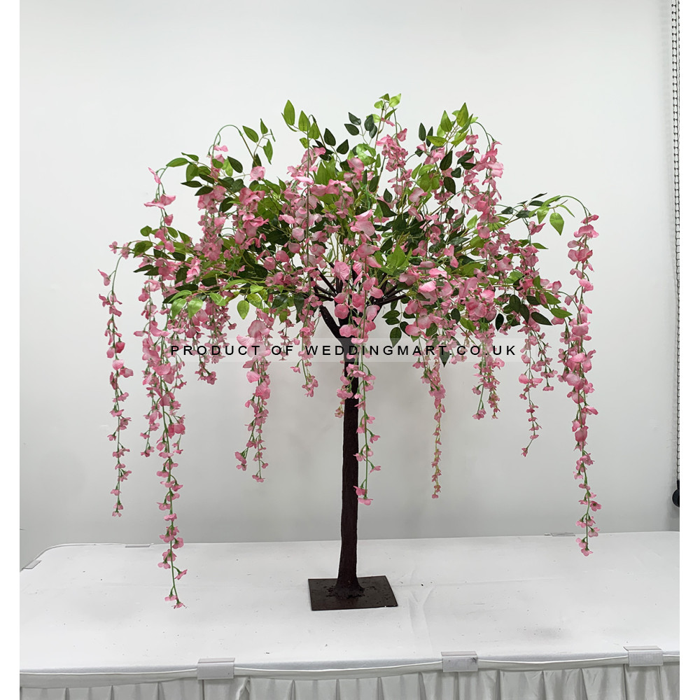 130cm Delux Weeping Wisteria Tree with Interchangable Branches - Pink