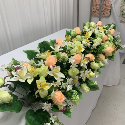 120cm Wedding Top Table Flower Arrangement - ARTP1001 – Wholesale Hoop and Table Floral Arrangements for Wedding Decorators | WeddingMart