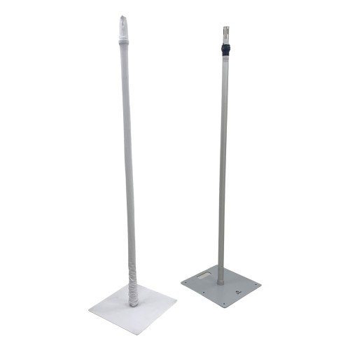 Stretch Fit Spandex Pipe and Drape Upright Stand Cover - White