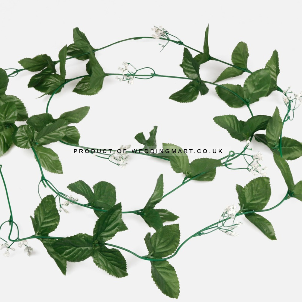 250cm Green Garland Base – Wholesale Garlands for Wedding Decorators | WeddingMart