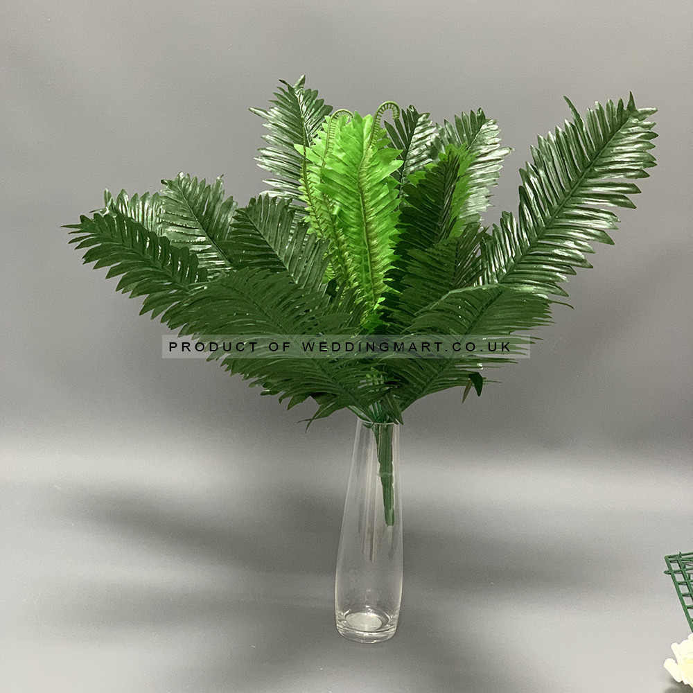 Artificial Giant Green Fern Bush Spray – Wholesale Greenery Bushes for Wedding Decorators | WeddingMart