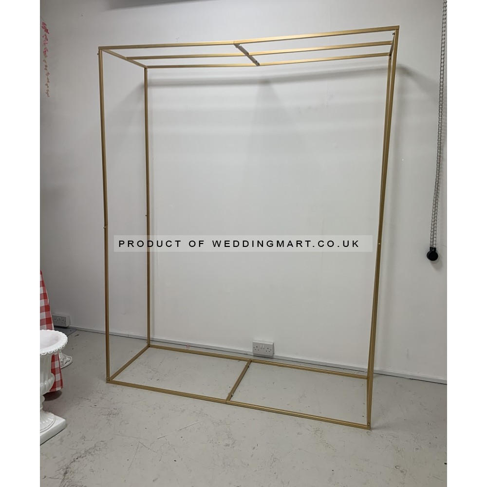 3D Rectangular Freestanding Metal Frame Wedding Arch