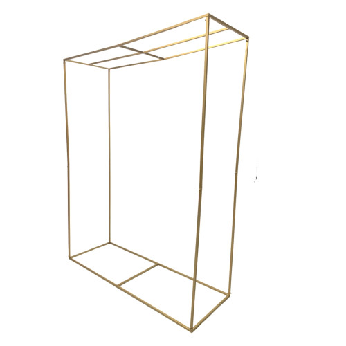3D Rectangular Metal Wedding Arch - Gold – Wholesale Metal Wedding Arch Frames for Wedding Decorators | WeddingMart