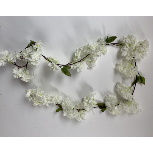 180cm Artificial Cherry Blossom Garland - Ivory