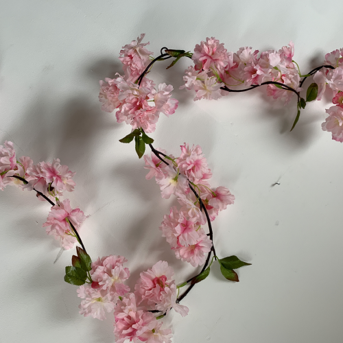 180cm Artificial Cherry Blossom Garland - Pink
