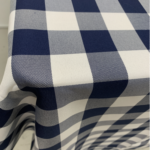 90x90 Gingham Table Cloths - Blue – Wholesale Polyester Tablecloths for Wedding Decorators | WeddingMart