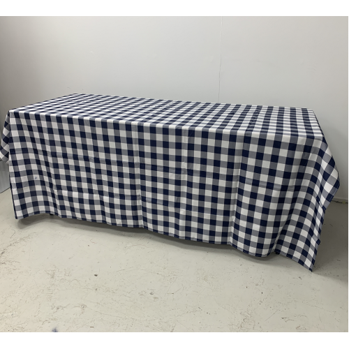 90x90 Gingham Table Cloths - Blue