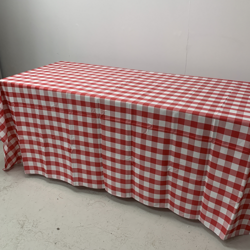90x90 Gingham Table Cloths - Red – Wholesale Polyester Tablecloths for Wedding Decorators | WeddingMart